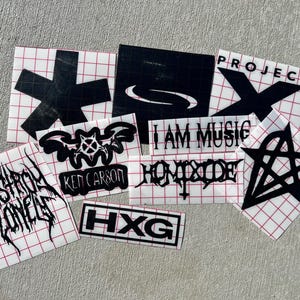 Opium-Style Vinyl-Aufkleber - 9er-Pack permanente Aufkleber