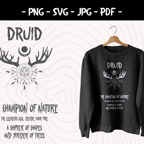 Druid Emblem Svg Etsy Canada