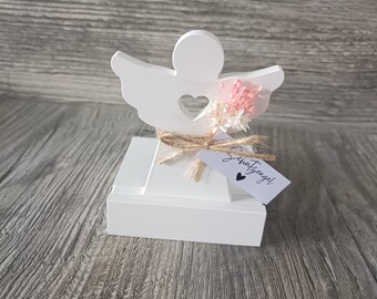 Candle holder with insert angel | guardian angel | baptism | gift | souvenir