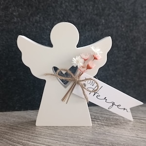 Guardian angel, lucky charm from Keraflott guardian angel gift, souvenir mit Blümchen