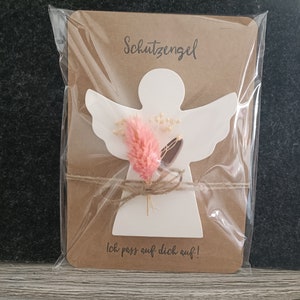 Guardian angel, lucky charm from Keraflott guardian angel gift, souvenir rosa,verpackt Folie