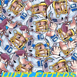 Justin Herbert Hard Enamel Pin(2-Piece Chain)(Double-Sided Charm)
