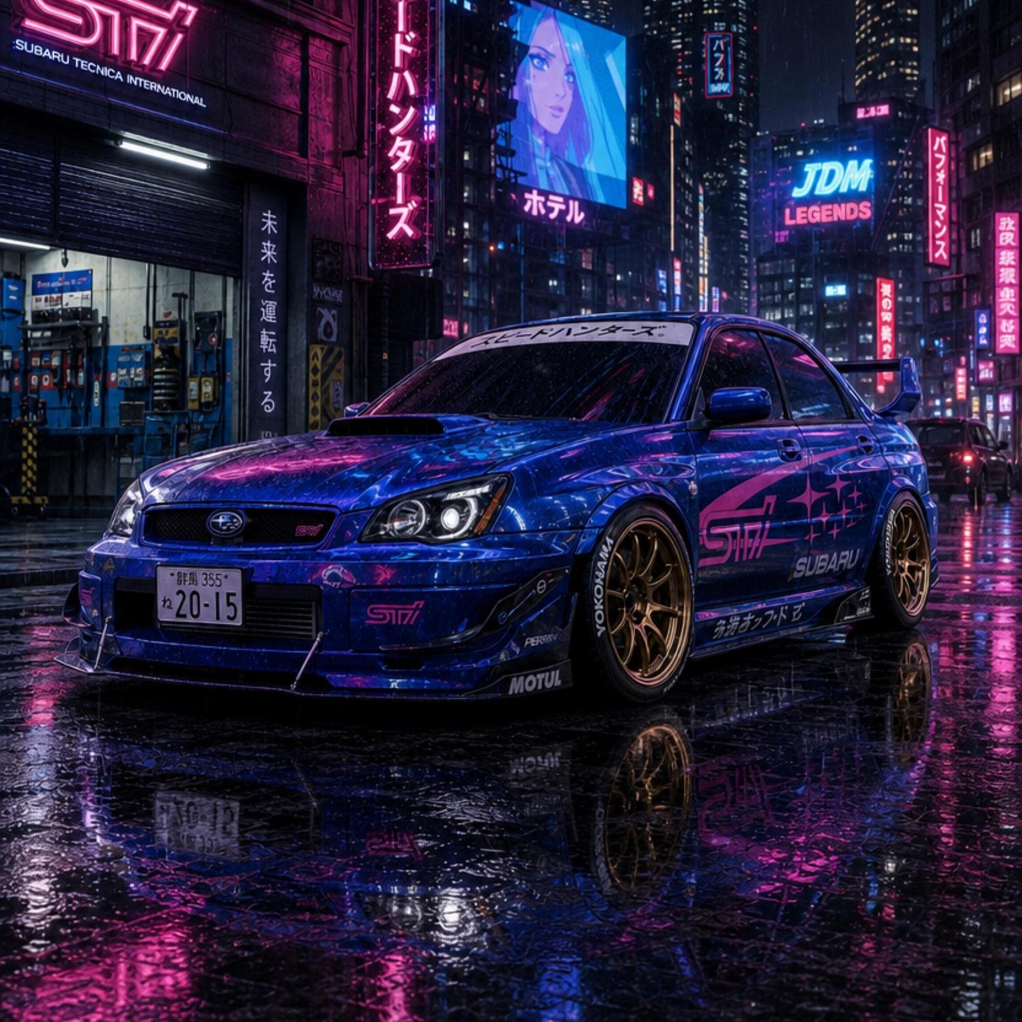 Subaru Wrx Sti Retro Poster - Etsy