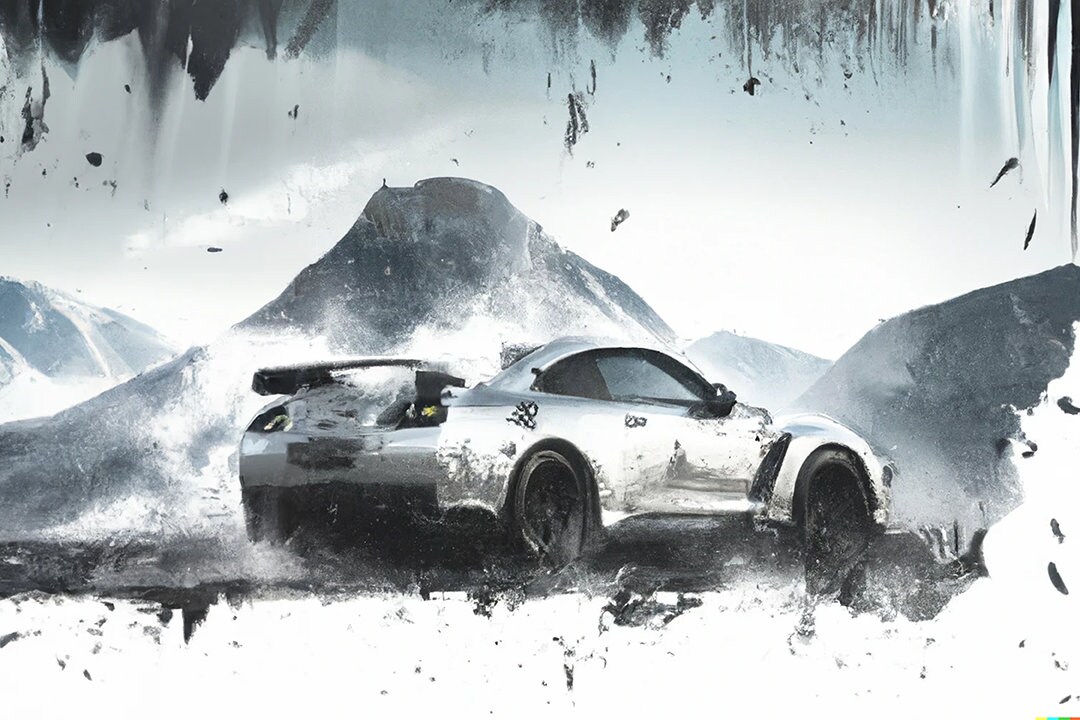 Drift Series Nissan GTR Splash Poster