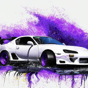 Drift Serie Toyota Supra MKIV Splash Poster