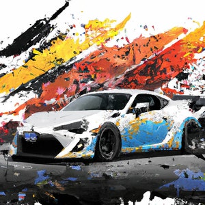 JDMチューナー トヨタGR86/スバルBRZ スプラッシュポスター