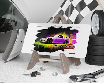 JDM Tuner Honda S2000 Illustratie Vanity Plate | Nummerplaat straatraces