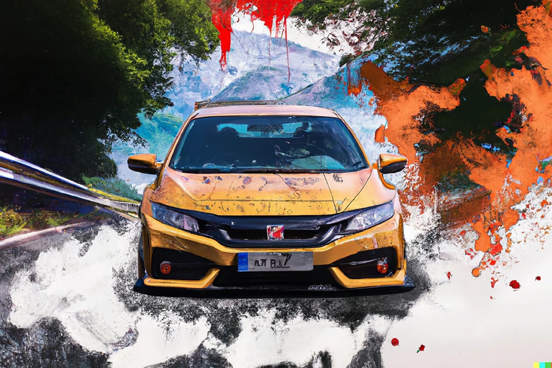 Drift Series Honda Civic Type R Splash Poster - Etsy