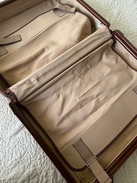 distressed leather Hartmann Suitcase - image 3