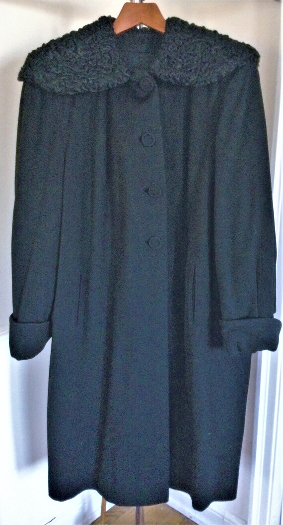 Vintage 1940's wool coat - image 1