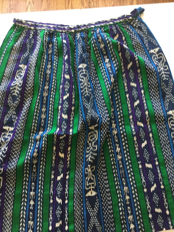 Guatemalan woven textile skirt