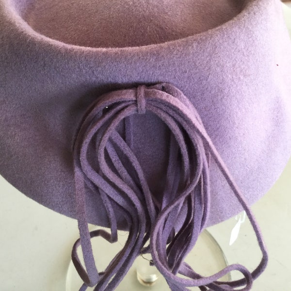 1940's Purple Wool Felt Hat