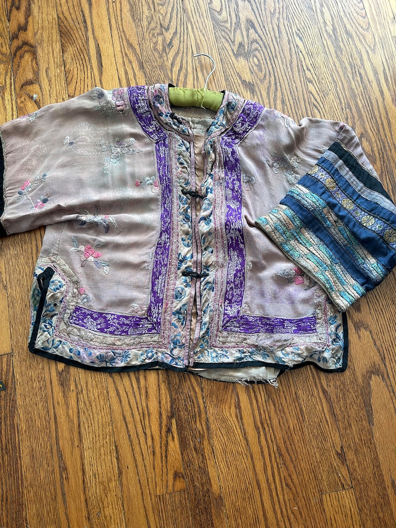 Chinese Embroidered Jacket Etsy