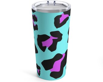 Leopard Print Stainless Steel Tumbler - 20oz Travel Mug