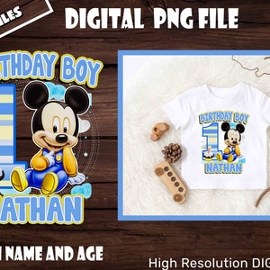 Baby Mouse PNG, clipart, digital file,Baby Mickey PNG ,Birthday Boy, Baby Mickey Mouse PNG