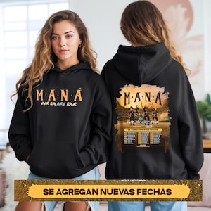 Mana Vivir Sin Aire Tour 2026 - 2025 T-Shirt | Hoodie Sweatshirt | Latin Rock Concert Tee, nuevas fechas