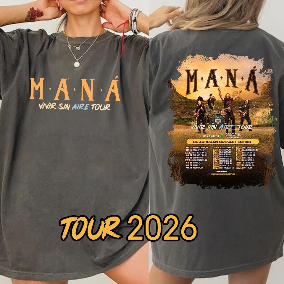 Mana Tour 2026 T-shirt Unisex Comfortable and Soft T-shirt - Etsy