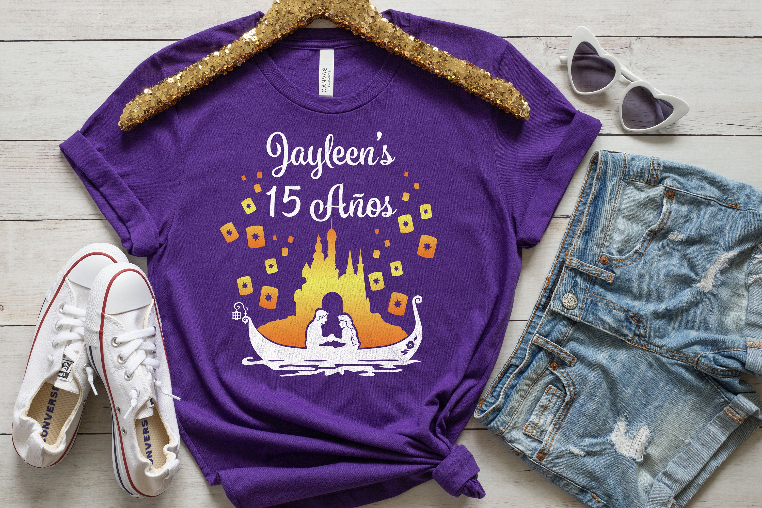 Tangled Mis 15 T Shirt | Design LILAC | Mis Quince 15 T-shirt