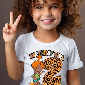 Pebbles Birthday Shirts, Birthday Gift,Name and Age can be customized, Custom Family Birthday Shirts,Custom Family Matching