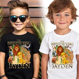 Simba Birthday King Shirt, Lion King Simba Birthday Shirt, Birthday T-shirt,Family tee,Personalized Shirt,Lion King Nala Shirts