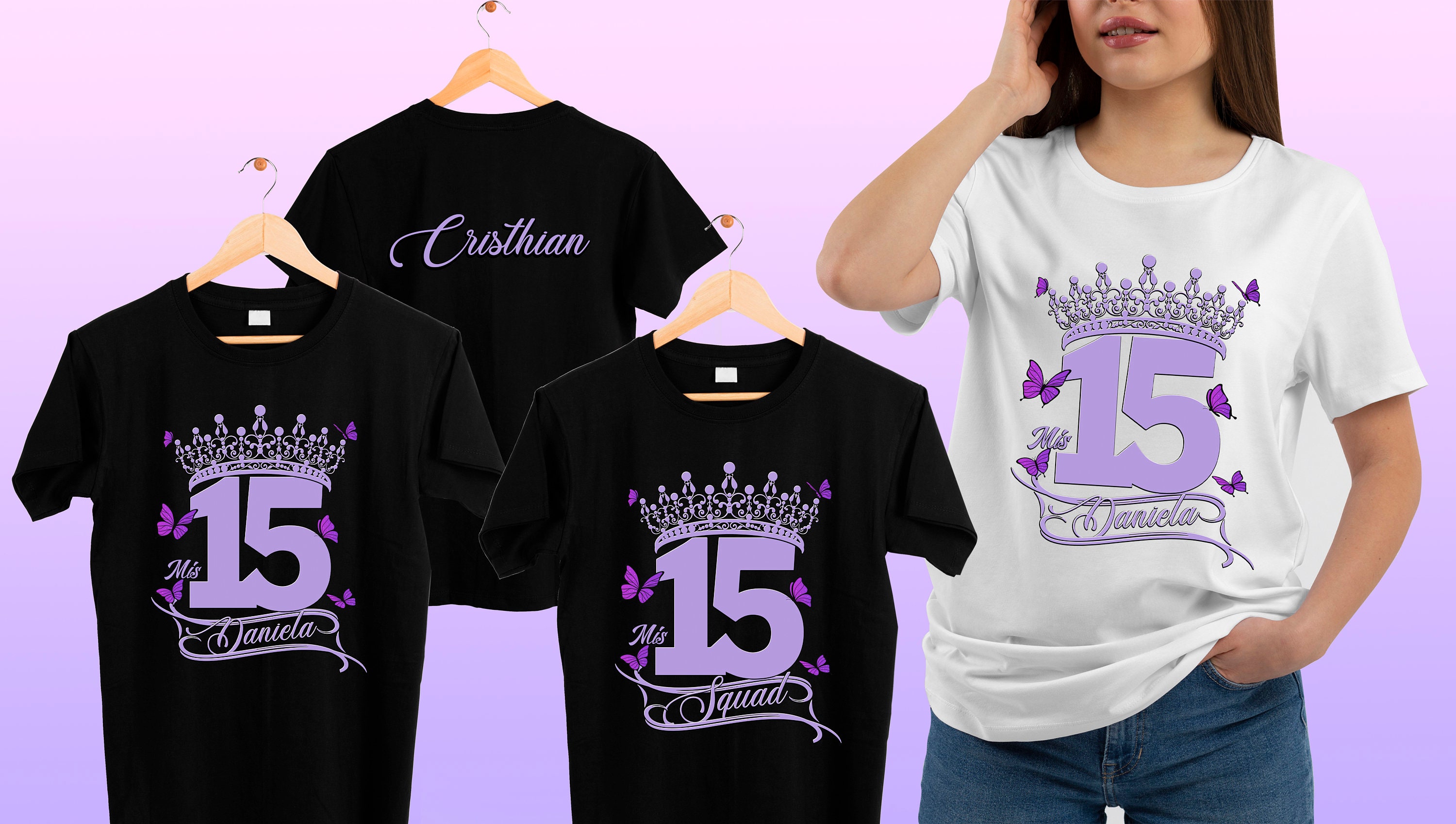 Remeras personalizadas de 15 años hotsell