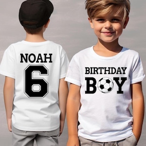 Birthday Boy Soccer T-Shirt | Custom Age Birthday Shirt | Soccer Birthday T-Shirt | Sports Birthday Shirt | Birthday Boy Shirt