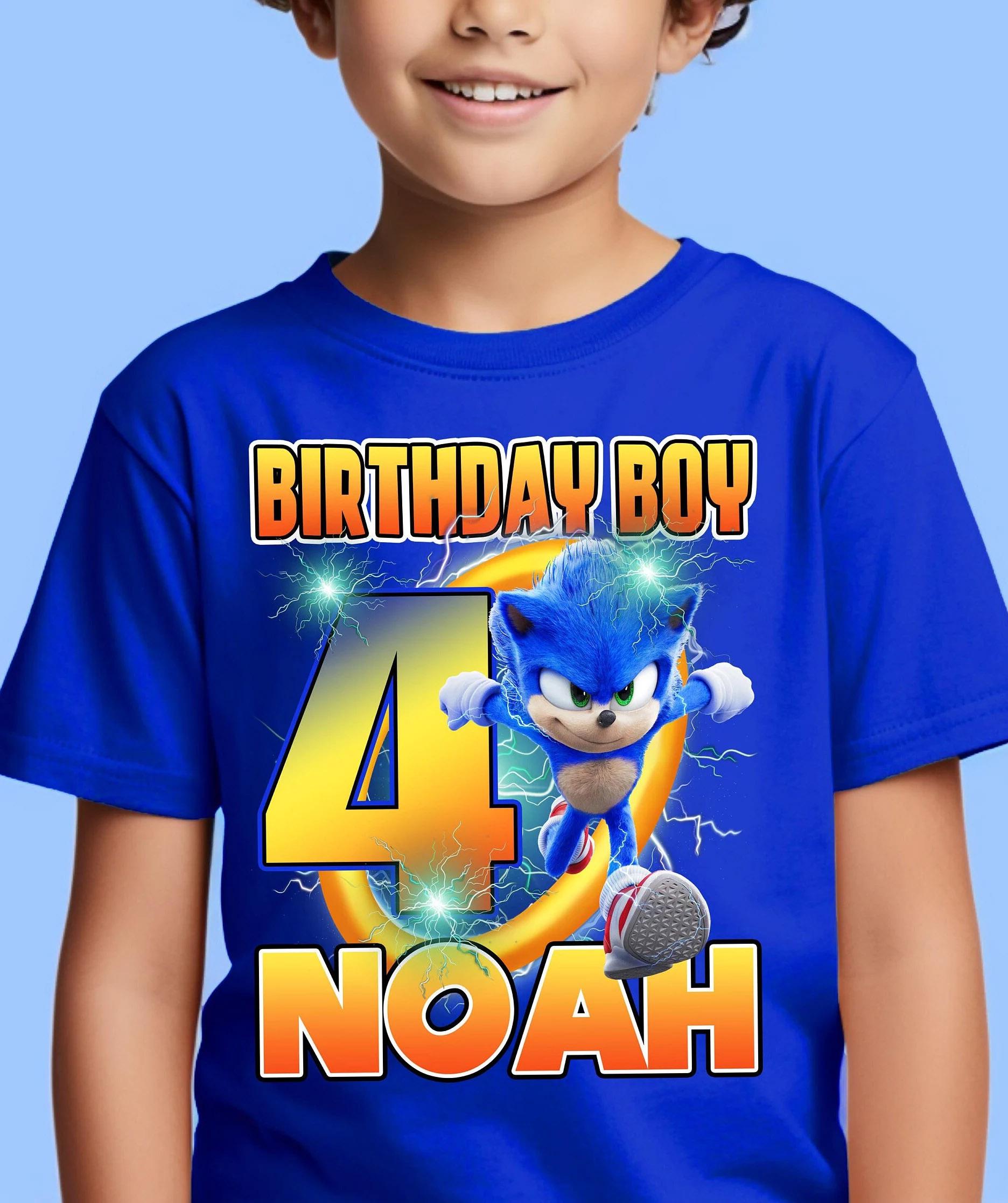 Camiseta de cumpleaños de sonic - Etsy México, image size:1872x2232
