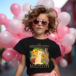 Nala Birthday Girl Shirt, Lion King Simba Birthday Shirt, Birthday T-shirt,L Simba party T-Shirt,Personalized Shirt,Lion King Nala Shirts