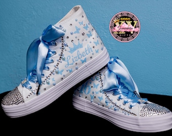 Zapatillas altas personalizadas para quinceañera: regalo de cumpleaños para los dulces 16