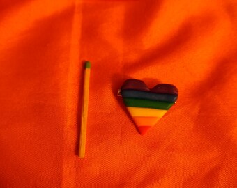 Regenbogen Pride Herz Pin