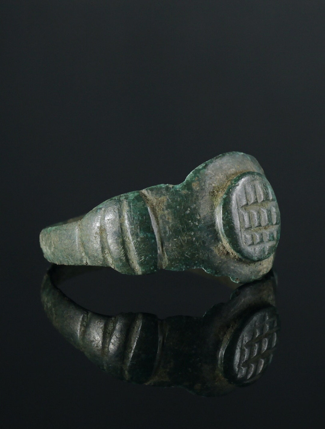 Antique Bronze Signet Ring, Medieval Artifact (1000-1300s) - Etsy