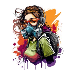Graffiti Girl - Unisex Jersey Short Sleeve Tee