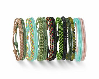 Braccialetto in corda da uomo, braccialetto dell'amicizia in stile boho e hippie, braccialetto da surfista: il regalo perfetto per lui.