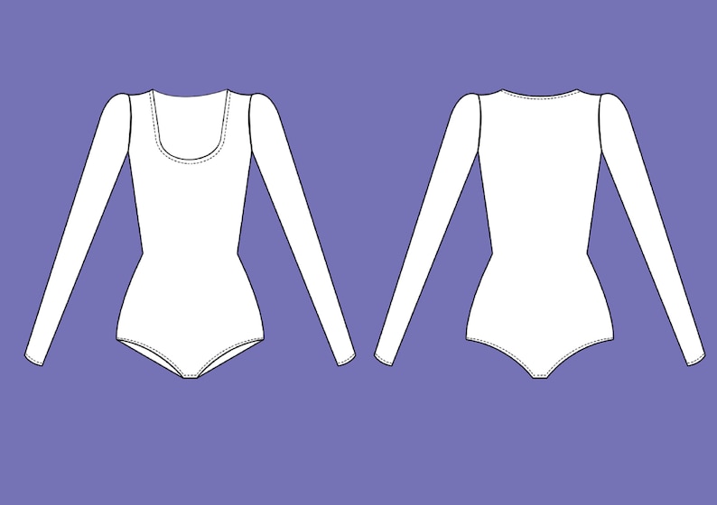 Bodysuit Sewing Pattern | XS-XXL | Instant Download | Easy Digital PDF ...