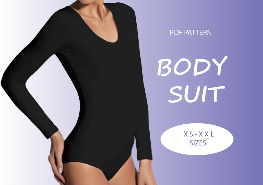 Bodysuit Sewing Pattern | XS-XXL | Instant Download | Easy Digital PDF ...