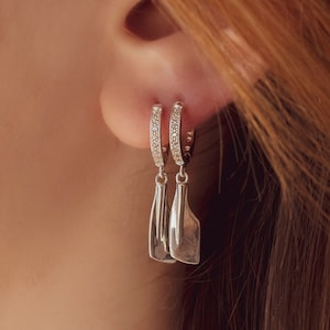 Rowing Jewellery Earrings 925 Sterling Silver // FREE ENGRAVING