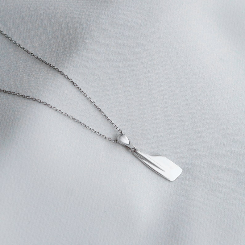 Rowing Oar Necklace 925 Silver // Perfect Gift for Rowers // Etsy