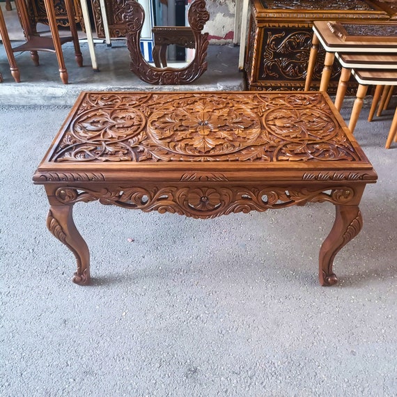 Antique walnut coffee table discount