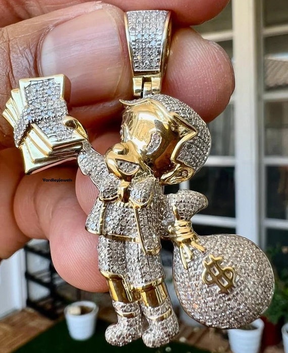 Diamond pendants hip hop sale