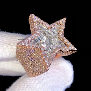 Iced out shop ring star