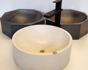 Freestanding Concrete Vessel Sink