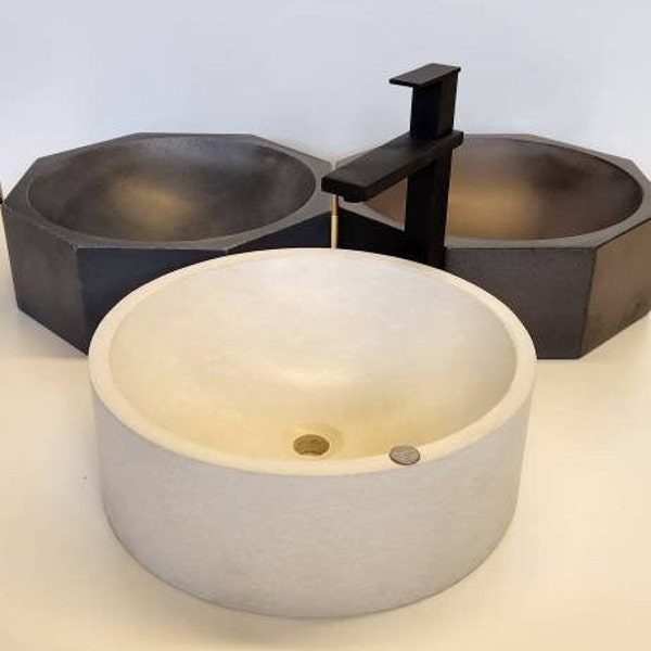 Concrete Vessel Sink Etsy