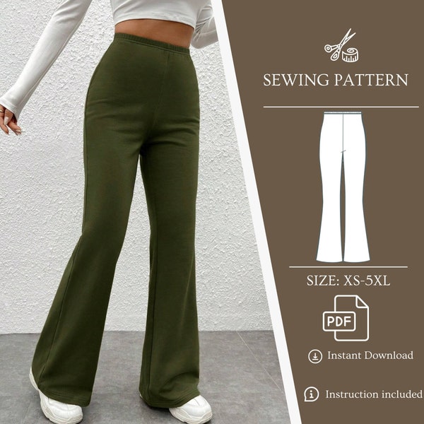 High Waisted Pants Pattern - Etsy