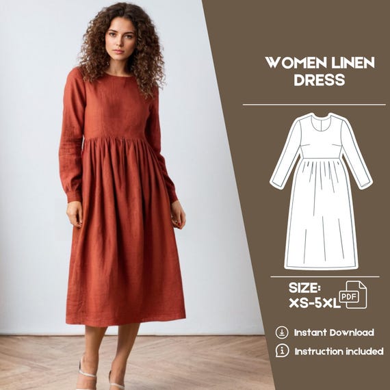 knee length dresses for ladies SHEIN Firerie Women's Waist Gathered A-Line Long Dress | Dress main image 0