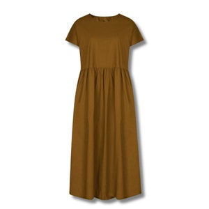 Women sewing PDF pattern, Gathering skirt, smock dress pattern, linen dress, easy sewing dress with pockets, XS to 5XL image 4