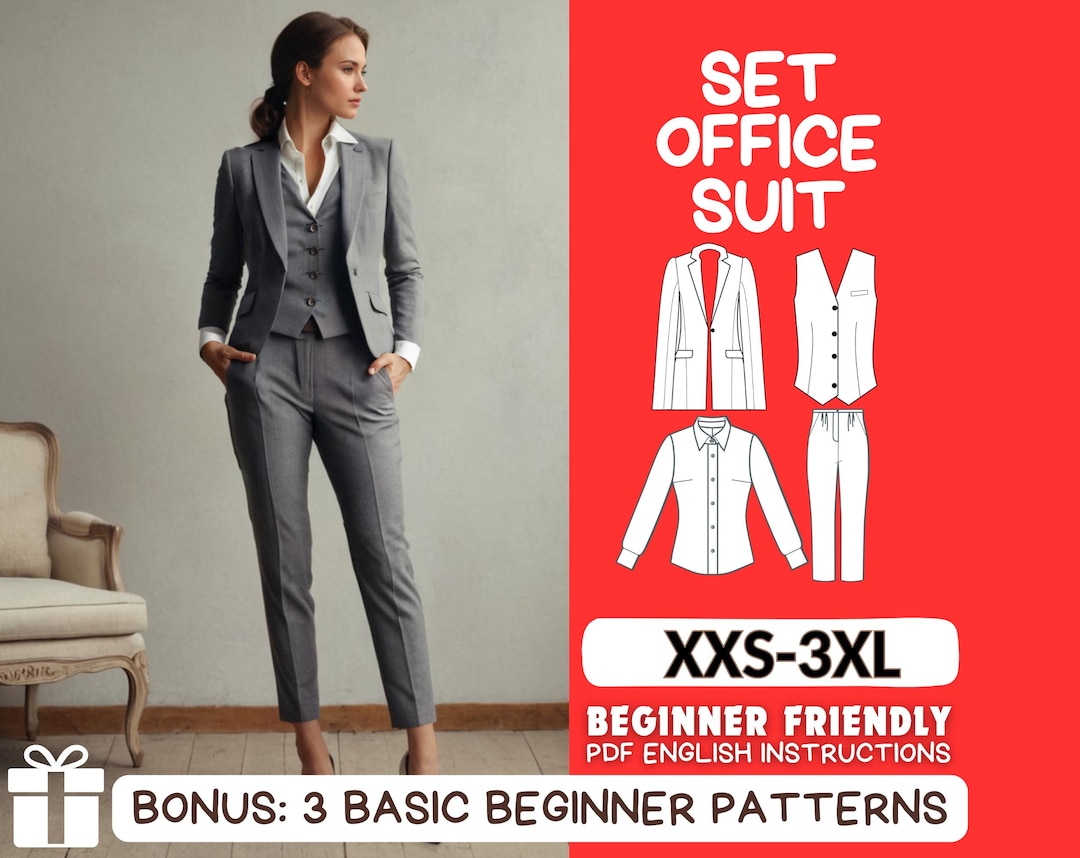Clothing Kit.pdf 4 Bundle Sewing Pdf Pattern, Blouse Pattern, Vest Sewing Pattern ...