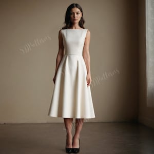 Ärmelloses O-Ausschnitt-Schnittmusterkleid, einfaches Kleid-PDF-Schnittmuster, A-Linien-Damenkleid XS 5XL Bild 3