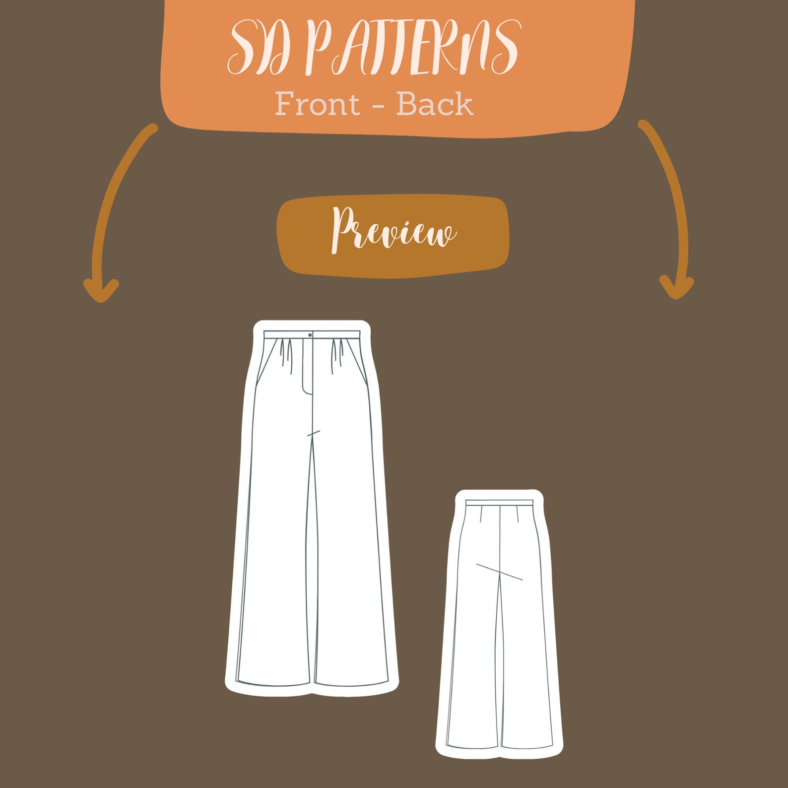 Set Blouse and Pants Sewing Pattern - Summer Muslin Cotton Set Pattern ...