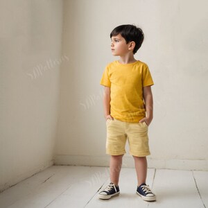 Boys Summer Set Sewing Pattern Shirt and Shorts for Kids Sewing Pattern Unisex Children's Summer Set Sewing Pattern | Short Sleeve , Pockets image 2