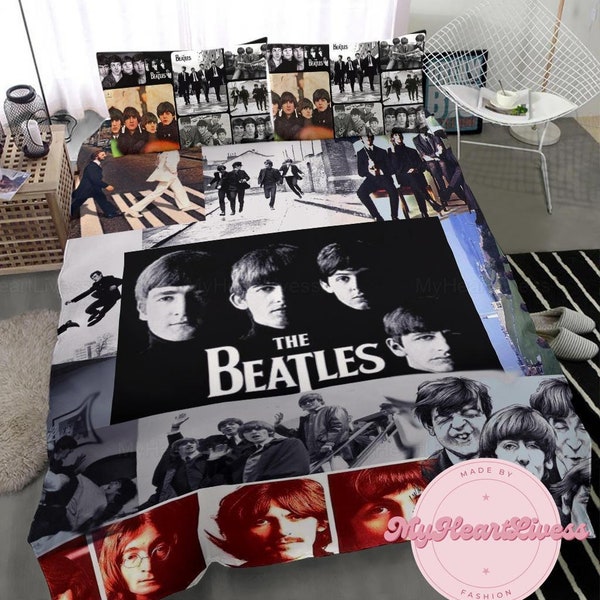 L’ensemble de literie des Beatles, la housse de couette des Beatles, la literie des Beatles, la décoration intérieure des Beatles, le cadeau des fans de musique, le cadeau des Beatles